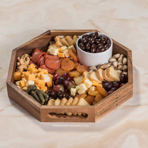 Handmade wooden meal <b>catering</b> <b>tray</b> premium quality food safe wood chocolate display <b>trays</b> - Product Image 4