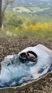 Resin Acrylic Rings Round Shape Handcrafted Love Ring Women Party Jewelry Wholesale Supply for Best Price - Product Image 4