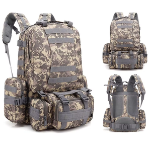 Mochila Táctica de Camuflaje para Aventuras al Aire Libre, Diseño Multicompartimento, Mochila de Hidratación, Impermeable, con Características Antirrobo - Product Image 3