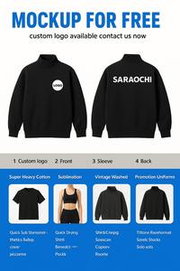 Sudadera Personalizada para Mujer, Cuello Alto, Forro Polar, Transpirable, de Poliéster/Algodón, Manga Larga, Talla Grande, para Invierno - Product Image 6