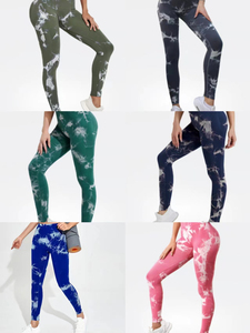 Leggings de yoga taille haute teintés pour femmes 2024, lifting des fesses, leggings pour femmes - Product Image 6