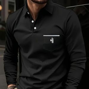 ¡Novedad de 2024! Polos de algodón 100% de gran tamaño para hombre de alta calidad, ropa de Golf transpirable de manga corta sólida, Jersey de lona - Product Image 2