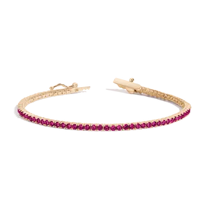 Pulsera tenis rubí rojo - Product Image 1
