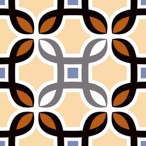 Carreaux de sol en céramique vitrifiée de qualité supérieure 40x40cm, design marocain antidérapant pour salle de bain et parking 400x400mm. - Product Image 1