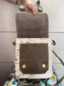 Bolso de Mano de Piel de Vaca Auténtica para Mujer, Bandolera con Correa Ajustable, Multiusos, Novedad - Product Image 5