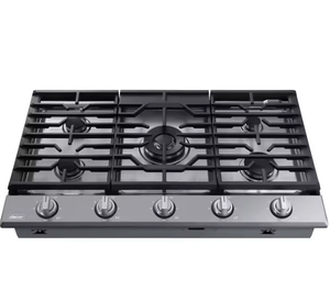 5-Burner Smart Natural <b>Gas</b> <b>Cooktop</b> with Griddle Burner & Power - Product Image 3