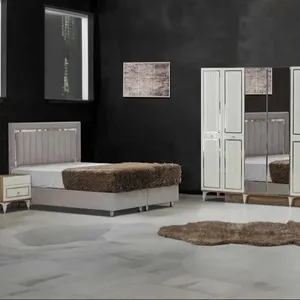 Irmak conjunto de quarto 5 peças design moderno modelo simples madeira tipo MDF preços de fábrica móveis inteligentes preço econômico de alta qualidade