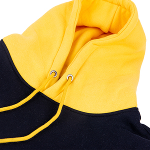 Sudadera con capucha de bloque de color de invierno, venta al por mayor, sudadera de gran tamaño personalizada para hombre, sudaderas con capucha de etiqueta privada de lana 2025 - Product Image 5