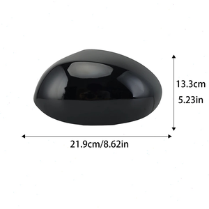 Copertura Specchietto Retrovisore per Toyota AYGO 107 e <span class=keywords><strong>Citroen</strong></span> <span class=keywords><strong>C1</strong></span> 2005-2014, Nero Lucido con Fibbia, Accessori Auto - Product Image 2