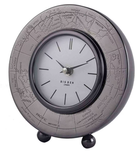 Ak Brass Luxury Modern <b>Table</b> Centerpiece Home Decorative Metal <b>Clock</b> for Desks & <b>Tables</b> Elegantly Contemporary Design - Product Image 2