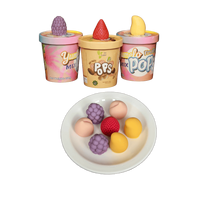 Produit alimentaire exotique très vendu : Mini glace à la fraise et à la pêche 150g, en forme spéciale, pour collation quotidienne, prête à consommer