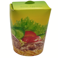 Boîte à nouilles jetable de 16 oz, boîte à doner à emporter, impression de logo personnalisée, matériau en papier kraft recyclable, prix de gros