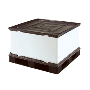 Élégant compact recyclable de matière plastique d'emballage blanc noir efficace de boîtes de rangement de luxe personnalisables de petite entreprise - Product Image 1