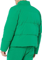 Veste d'hiver matelassée réversible pour homme, de haute qualité, imperméable, respirante, écologique, col montant, logo personnalisé sur le devant