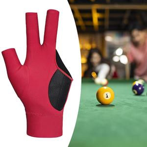 Gants de billard personnalisés de haute qualité avec 3 doigts Accessoires de table de billard de qualité pour le sport personnalisés avec logo personnalisé - Product Image 1