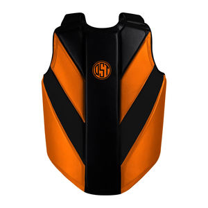 Protection de poitrine professionnelle en cuir PU respirant et écologique pour l'entraînement de MMA, de karaté et de boxe, avec design de logo personnalisé - Product Image 1