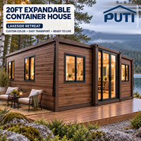 Maison conteneur pliable et extensible de 20 pieds ou 40 pieds, gain de place, maisonnette préfabriquée moderne avec intérieur personnalisé pour séjour à la ferme