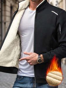 Veste d'hiver thermique Softshell pour hommes Manteau polaire à fermeture éclair pour la randonnée en plein air avec capuche Confortable Durable Fit - Product Image 5