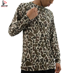OEM Upf UV 2024 Chemise de pêche pour homme en polyester respirant à manches longues à séchage rapide Vêtements de pêche grande taille - Product Image 4