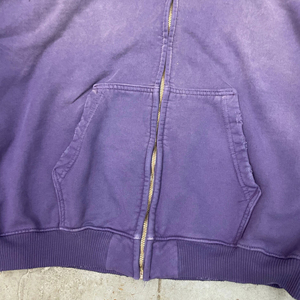 Topshow Streetwear Sweat À Capuche Coton Éponge Française Lavage À L'acide Vintage Logo Personnalisé Surdimensionné Stone Wash Sun Faded Distressed Hoodies - Product Image 3