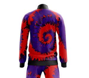 Ensemble de survêtement tie-dye tendance pour homme et survêtements élégants, ensemble de vêtements de détente deux pièces parfait pour les tenues décontractées et les survêtements tie-dye - Product Image 4
