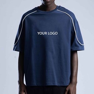 Camiseta de Hombre, Transpirable, de Algodón, Corte Regular, Cuello Alto, Manga Corta, Informal, Suave y Cómoda para Uso Diario, Gimnasio y Entrenamiento - Product Image 1