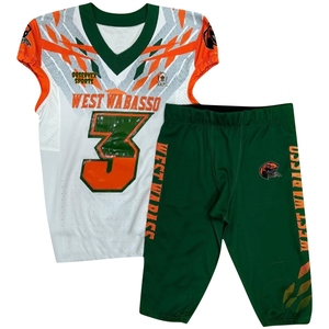 Uniforme original de football américain d'usine matériel personnalisé sergé respirant 100% polyester antibactérien de haute qualité adulte - Product Image 5
