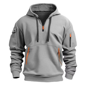 Ropa Dizzah, Invierno, ODM, Logotipo Personalizado, Conjunto Deportivo de Dos Piezas para Hombre, Talla Grande, Sudadera con Capucha y Pantalones Deportivos de Felpa - Product Image 1