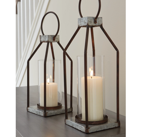 Elegant handcrafted metal candle holder for modern home decor Modern Geometric Wire Metal Candle Stand Piller - Product Image 3