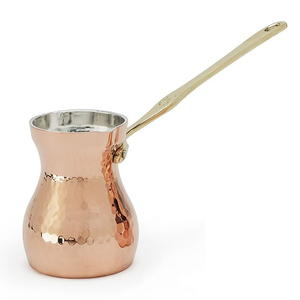 Cafetière turque en laiton de haute qualité avec gravure, finition polie pour boire du café, bouilloire turque vintage, ustensiles de cuisine - Product Image 6