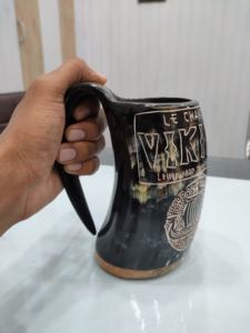 High Quality Eco-Friendly Highly Polished Handcrafted <b>Viking</b> Animal Drinking <b>Horn</b> Mug Made Natural <b>Horn</b> for Wine Beer India - Product Image 3