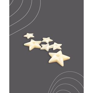 Botones Clásicos Star White MOP de 4 Agujeros - Product Image 3
