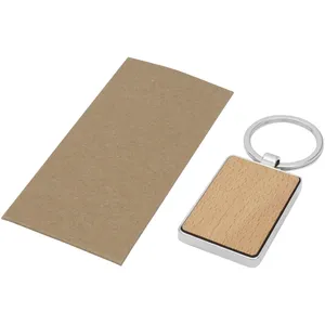 Porte-clés personnalisé en bois de hêtre Mauro – Produit de merchandising haut de gamme - Product Image 4