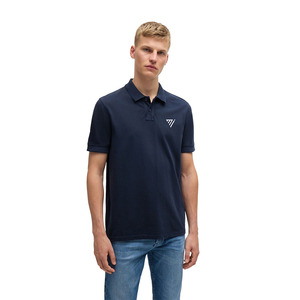 Polo en coton de qualité supérieure pour homme, vêtement de sport décontracté classique respirant, coupe ajustée, couleur noire, classique pour polo - Product Image 1