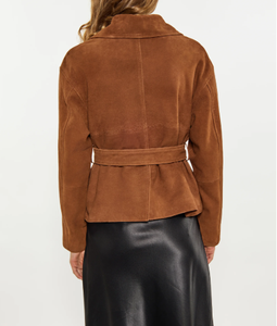 Veste en cuir véritable de la meilleure qualité pour les femmes vêtements longs décontractés fabriqués en taille adulte - Product Image 3