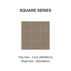 Elevate Your Walls Carrelage Mosaïque 98mm Porcelaine 4 "Carré Corps complet vitrifié pour les murs et sols des toilettes Murs de la salle à manger - Product Image 4