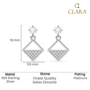 Boucles d'oreilles pendantes en argent sterling 925 de qualité supérieure pour femmes et filles, accessoire de mode - Product Image 5