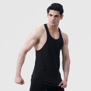 Débardeur 100% coton personnalisé pour hommes avec tissu personnalisé Fabricant de logo personnalisé Débardeur de musculation Gym Fitness pour hommes - Product Image 1