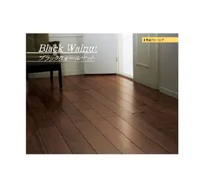 Natural Hardwood Solid Wide Extra Japan Profile Tiles Golden Walnut Wood Flooring