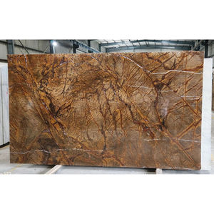 Indian Rain Forest Brown Marble Slab for Kitchen <b>Bathroom</b> Outdoor Use - Product Image 5