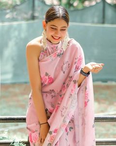 Elegant Fashion Latest Design Causal Wear Saree Georgette Printed Comfortable Fabric High Quality Indian Saree for Women - Product Image 3