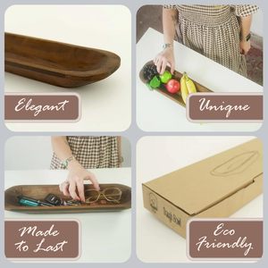 Bát bột để trang trí-Bát gỗ trang trí bằng gỗ-Bột gỗ lớn - Product Image 2