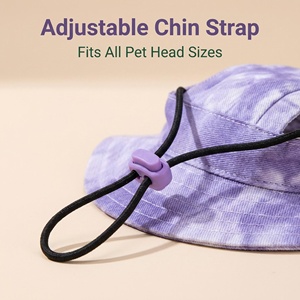 Adjustable Pet Bucket <strong>Hat</strong> with Ear Holes Lightweight Breathable Sun Protection for Cats and Small Dogs Outdoor <strong>Walking</strong> UV Cat - Product Image 6