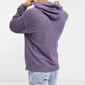 Custom 100% Cotton French Terry Acid <b>Wash</b> Snow Stone Printed Hoodie for <b>Men</b> XS Size Casual Winter Long Sleeve Flannel Solid - Product Image 6