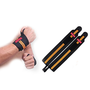 Correas de levantamiento cruzado de alta resistencia, envoltura de soporte de muñeca de compresión, envolturas de mano de muñeca de levantamiento de pesas elásticas personalizadas para gimnasio - Product Image 3