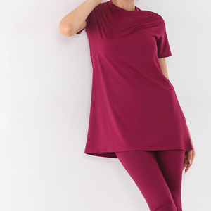 Service OEM – Maillot de bain islamique 2 pièces pour femme musulmane, couvrant entièrement le corps, haute qualité, tendance, couleur et logo personnalisables sur le devant - Product Image 6