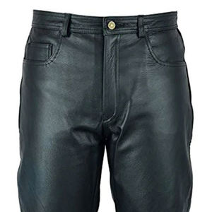 กางเกงยีนส์ขี่มอเตอร์ไซค์สีดำสำหรับผู้หญิง, สินค้ามาใหม่ล่าสุดสำหรับฤดูหนาวกางเกงผ้าหนัง PU ของ2025 - Product Image 5