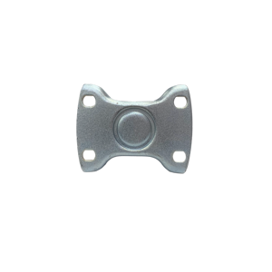 Rueda giratoria rígida con rodamiento de bolas de PU de poliuretano amarillo de 5 pulgadas - Product Image 3