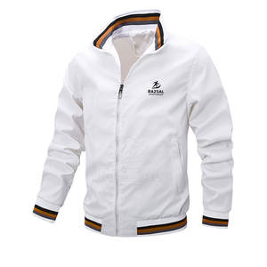 Chaqueta Bomber Personalizada para Hombre, 100% Poliéster, Mangas Largas, Secado Rápido, Impermeable, Cuello Alto, Transpirable y Cómoda, Superventas - Product Image 1