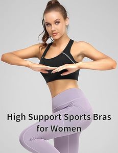 Soutien-gorge de compression personnalisé pour femme, idéal pour la gym, la course et le yoga, en tissu Spandex, longueur intégrale, haute qualité, anti-transparence, taille élastique - Product Image 2